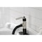 Kingston Brass KSD2826KL Single-Handle Bathroom Faucet with Push Pop-Up, Matte Black/Polished Nickel KSD2826KL - alternate 4